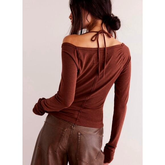 Free People Menagerie Long Sleeve Umber Earth Multiple Sizes - Picture 5 of 5